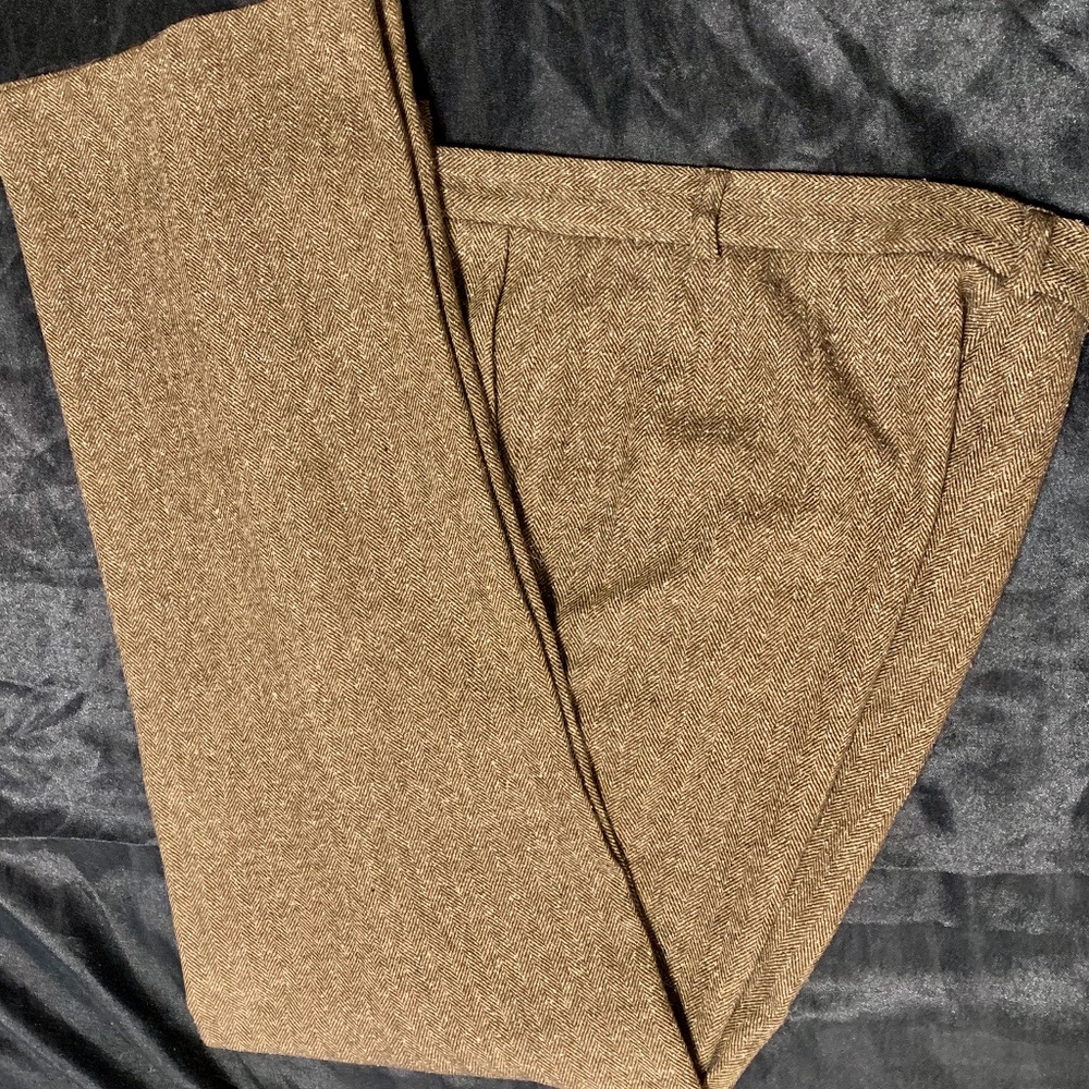 Pendleton, Size 14, Tweed Brown Lined Trousers - image 1